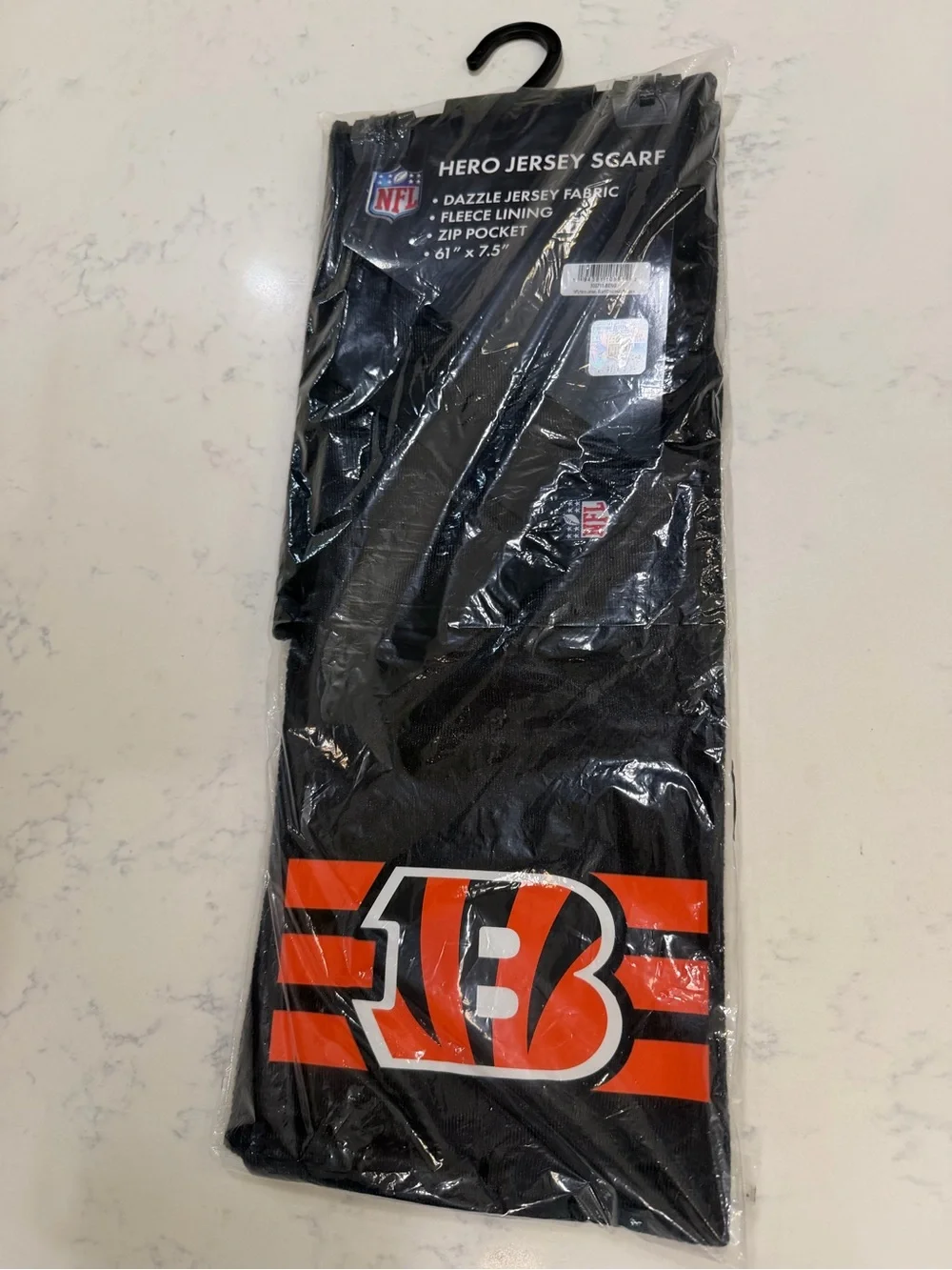 NFL Cincinnati Bengals Black and Orange Scarf